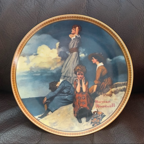Norman Rockwell Waiting on the Shore Limited Edition Collector’s Plate - Picture 1 of 5